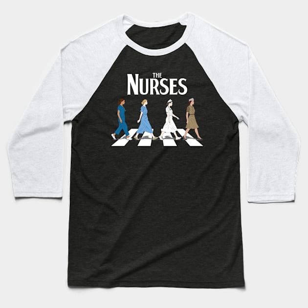 Retro Nurse Gifts Nurse Week Gifts Womens Funny Nurse Baseball T-Shirt by KsuAnn